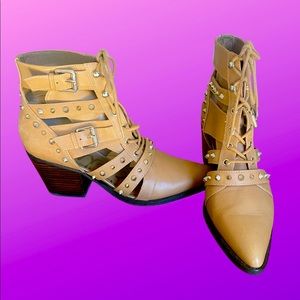 Sam Edelman Elena Camel Booties size 11